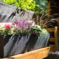 Boîte à palettes de plantation de fleurs pour balcon de jardin